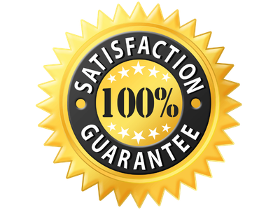 Customer satisfaction guarantee badge