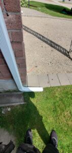 downspout bottom section repair and drainage Vaughan