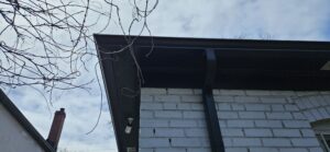 downpipe installation routing water away from backyard in Vaughan