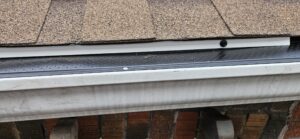 Leaf guard system covering eavestrough channel